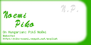 noemi piko business card