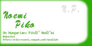 noemi piko business card